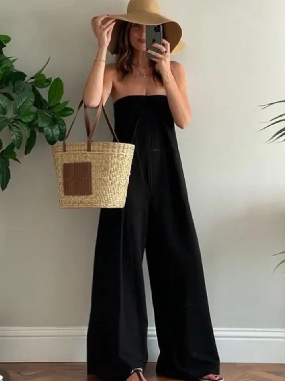Zara linen blend jumpsuit - Picture 2 of 12